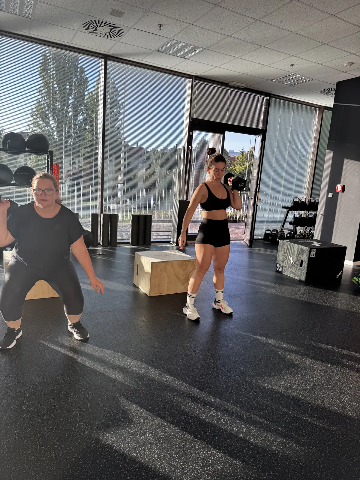 Skupina po společném tréninku ve Fitness Central Park